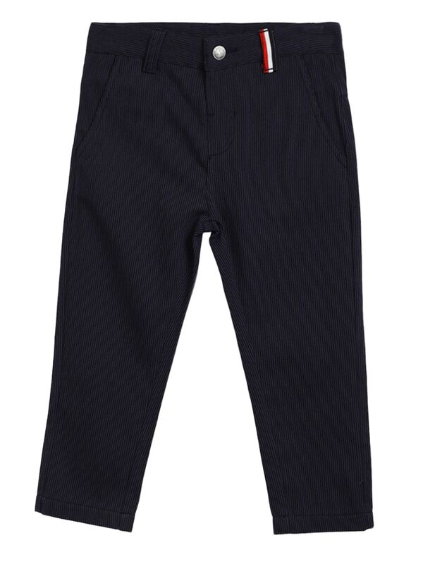 Boys Medium Blue Long Knitted Trouser image number 0